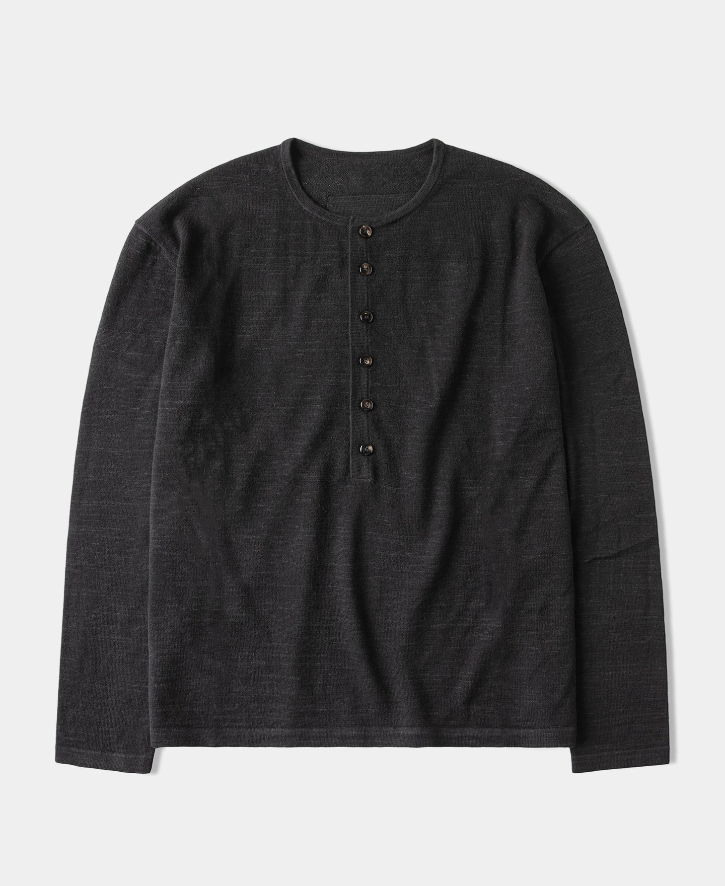 Travel Comfort Style 1910s Wool-Hemp Henley Shirt