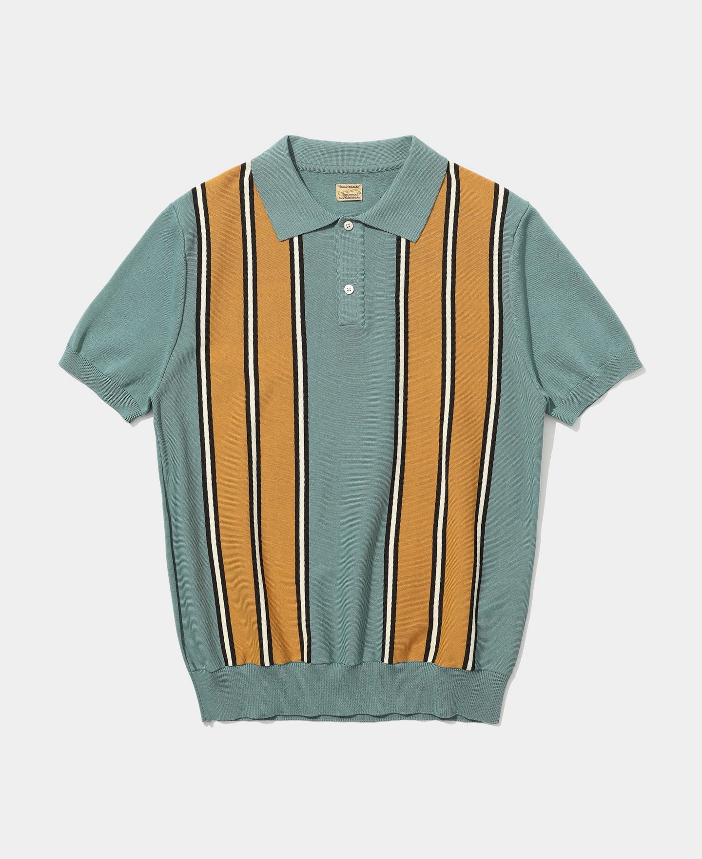 Hiking durability 1950s Contrast Stripe Polo Shirt