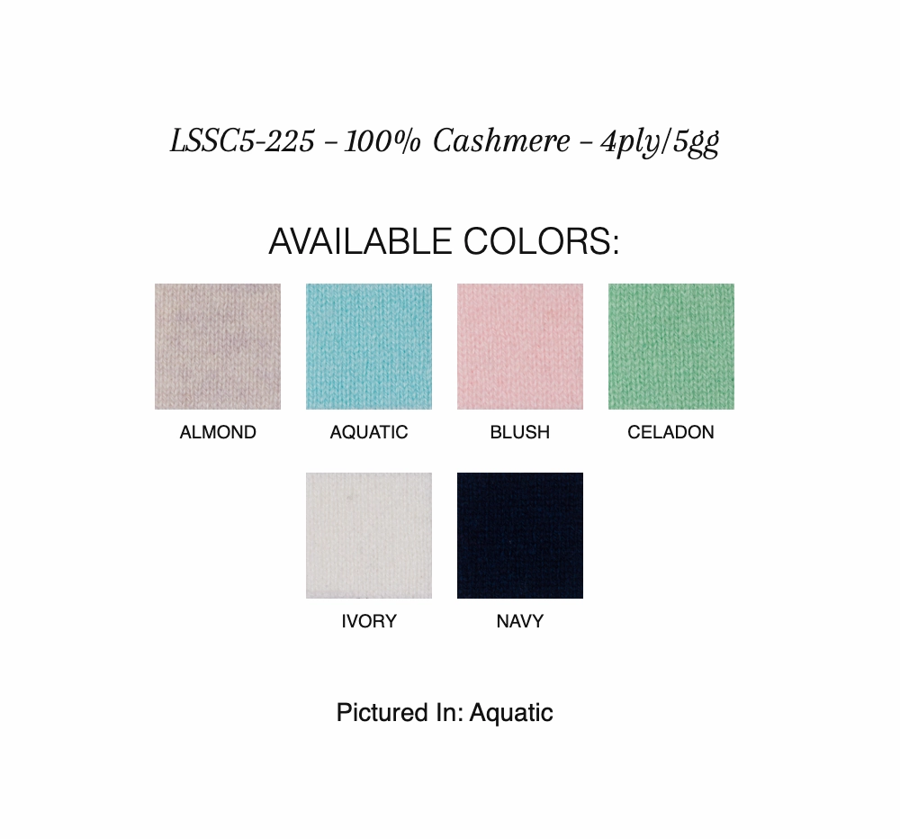 3 Quarter Sleeve Pointelle Cable Crew Seasonal piece Quick Dry Fit