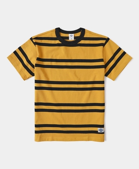 9.8 oz IVY Style Striped T-Shirt - Yellow/Black FlexibleCollarOptions