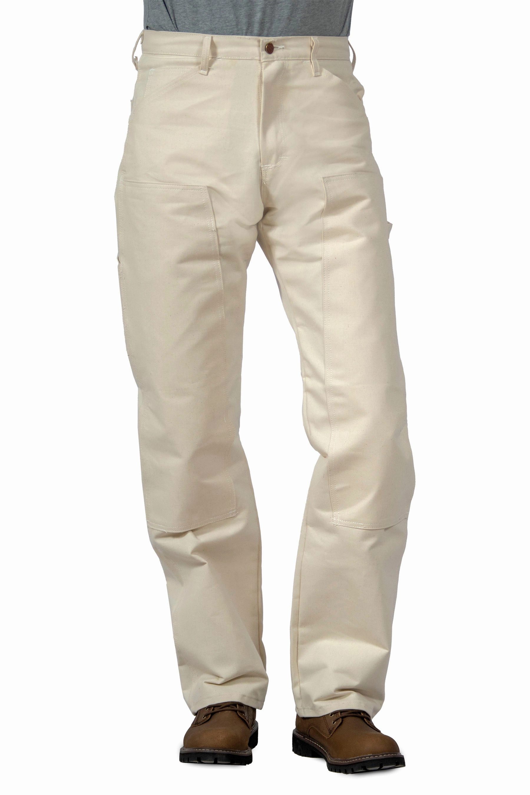 #1101 Natural Drill Painter Double-Front Dungaree - MADE IN USA Traveler Gear Luxury