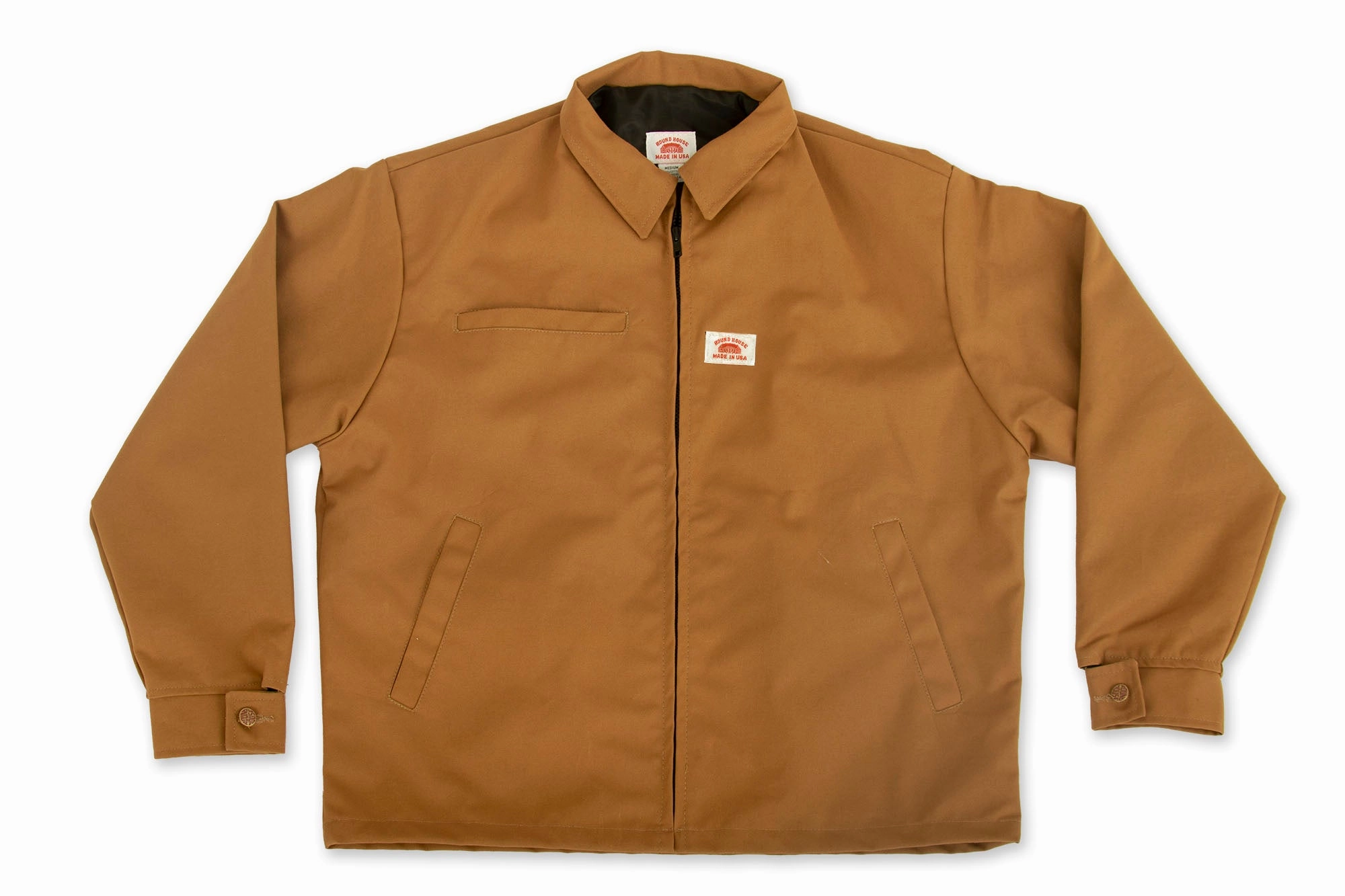 #1840 American Made Jacket Brown Duck 12 oz. Jacket Made in USA Bonded seams