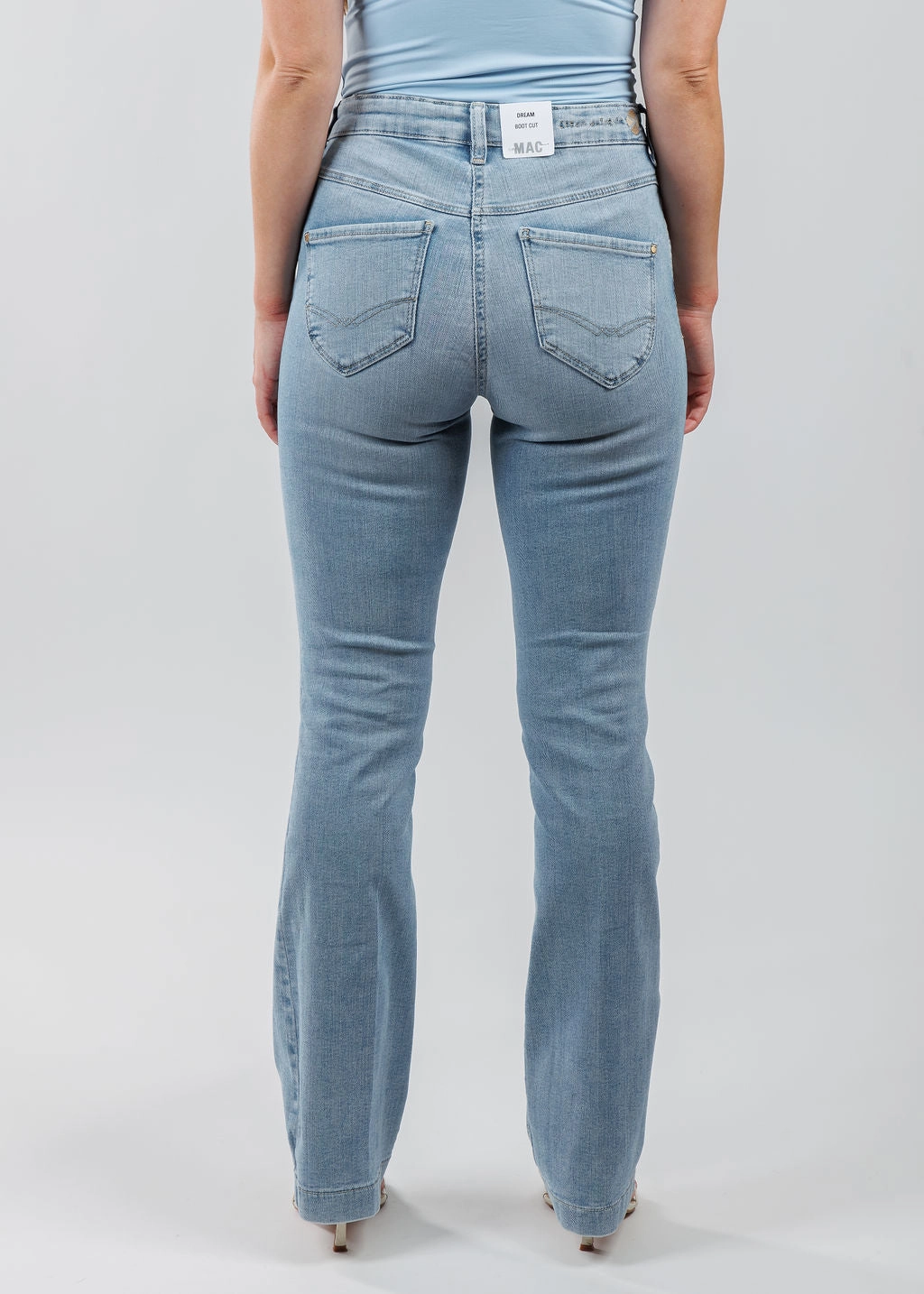 Utility pocket Dream Boot Jeans 32" - Summer Blue Clouds Wash