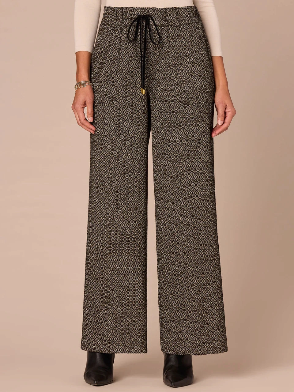 City Ready Democracy "Ab"leisure Print Wide Leg Pants