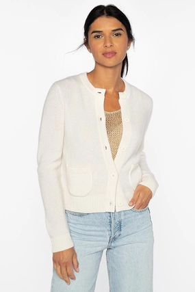 DoubleLayeredCuffs Eco Friendly Recycled Material Rib Button Cardigan