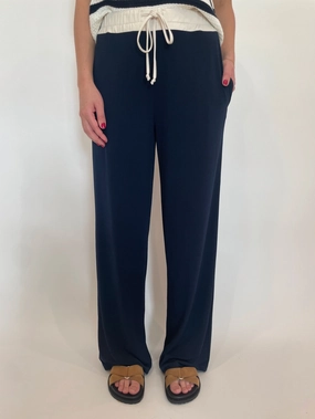 Flexible Knee Panels Fast Move Mulan Trouser Pants - Dark Blue