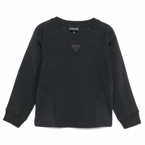 Reflective Trim Details Anti Pilling Finish Emporio Armani Junior Jersey Sweater