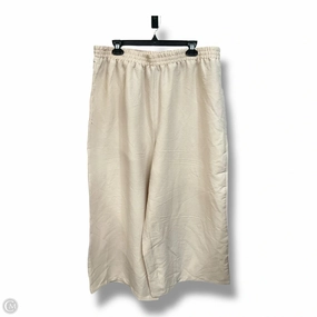 Pants Lounge By Clothes Mentor In Tan, Size: 3x Distressed finish
