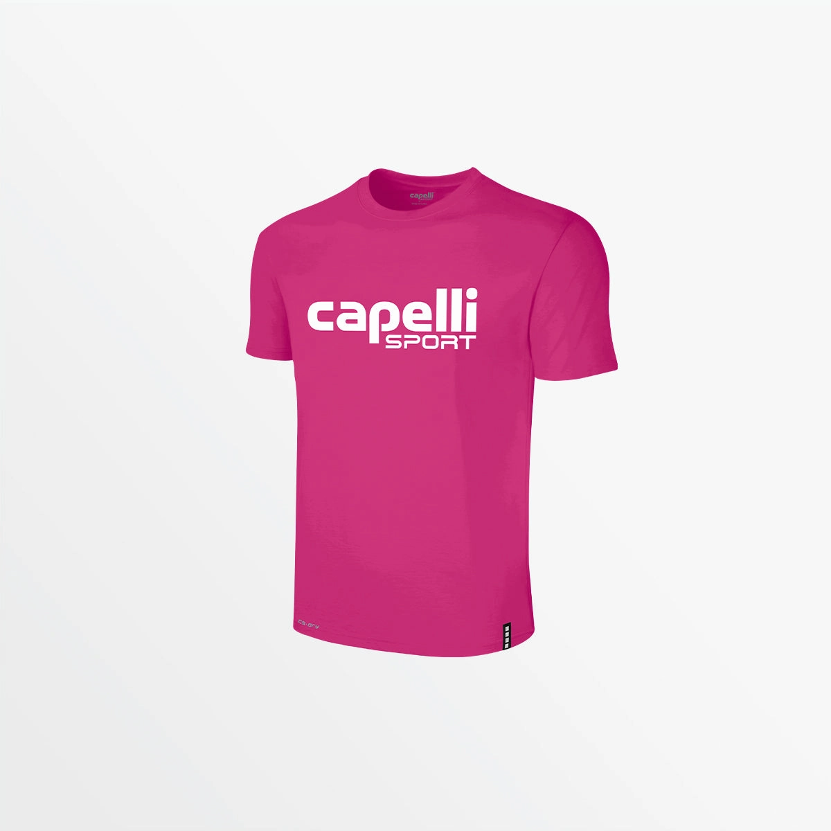 ADULT LOGO CREW NECK POLY TEE NaturalFiberBlend