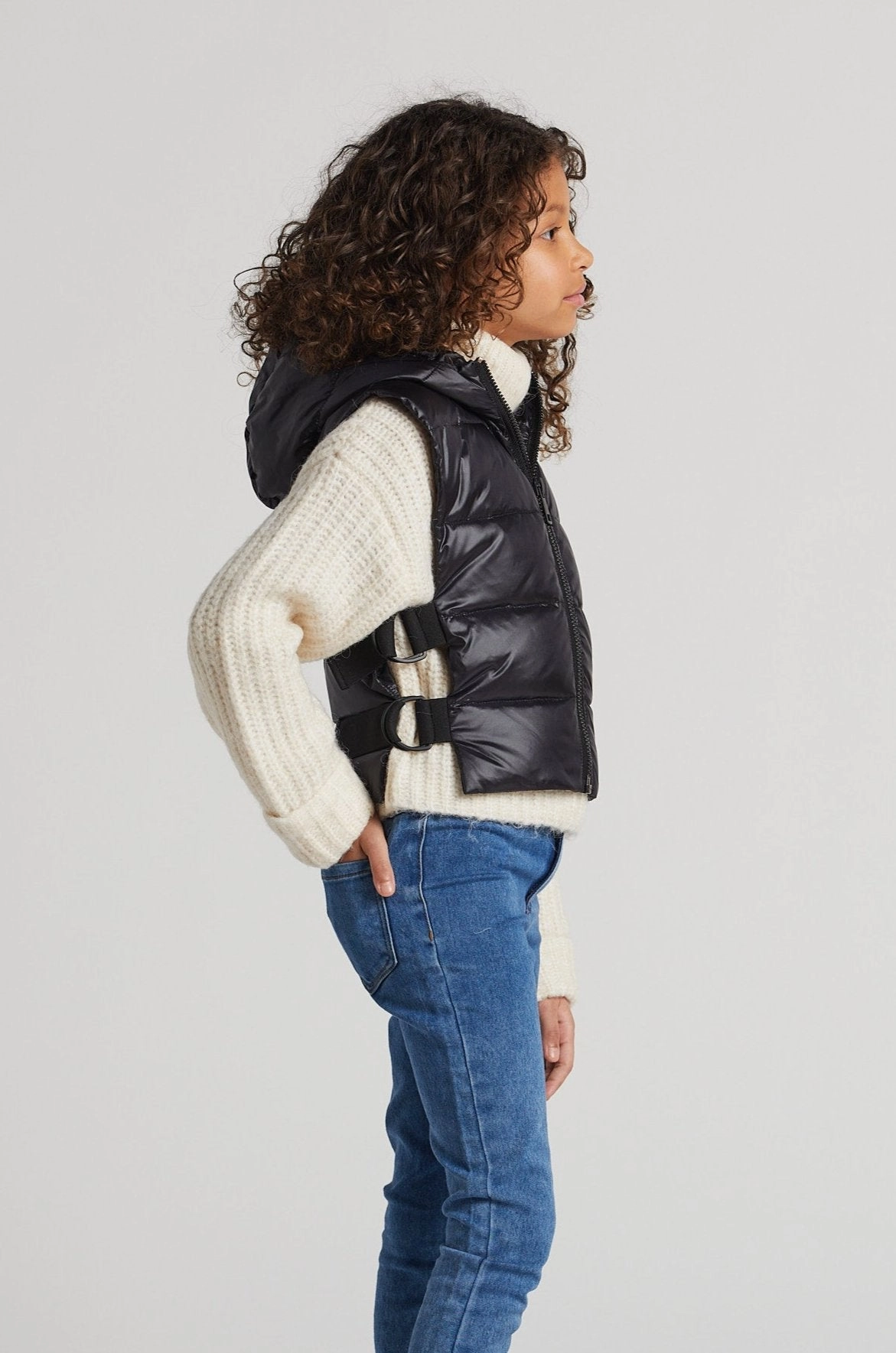 Water Resistant Design Lola Quilted Full Zip Gilet w/ Adjustable Side Buckles