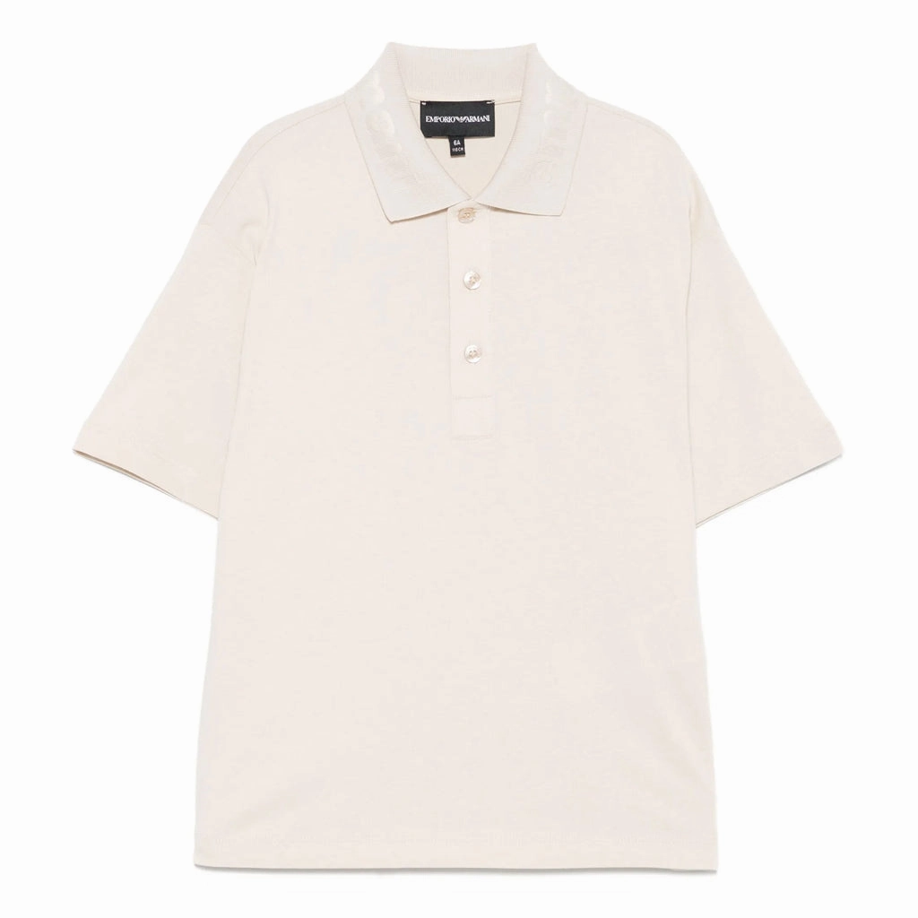 Quick Release Fasteners Adjustable Collar System Emporio Armani Junior Polo Shirt