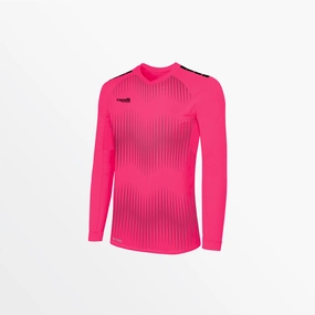 WOMEN'S MADISON STATIC ??? LONG SLEEVE GOALKEEPER JERSEY WITH PADDING Lightweight Weave Material FlatlockSeamTechnique