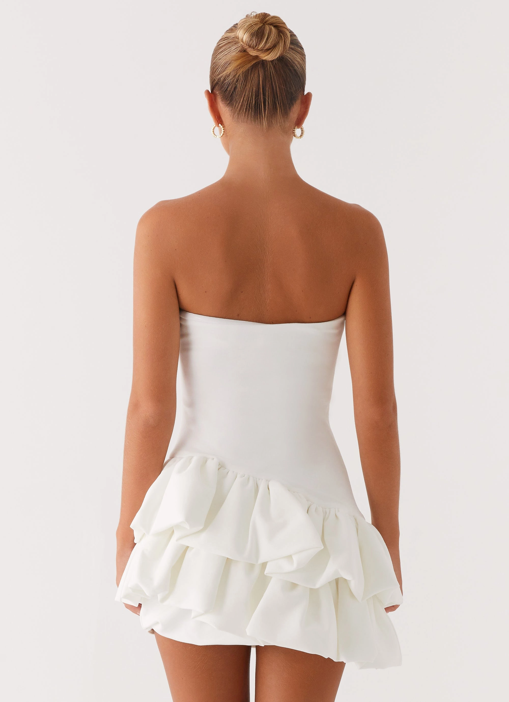 Perfectly Crafted Timeless Layer Marie Mini Dress - White