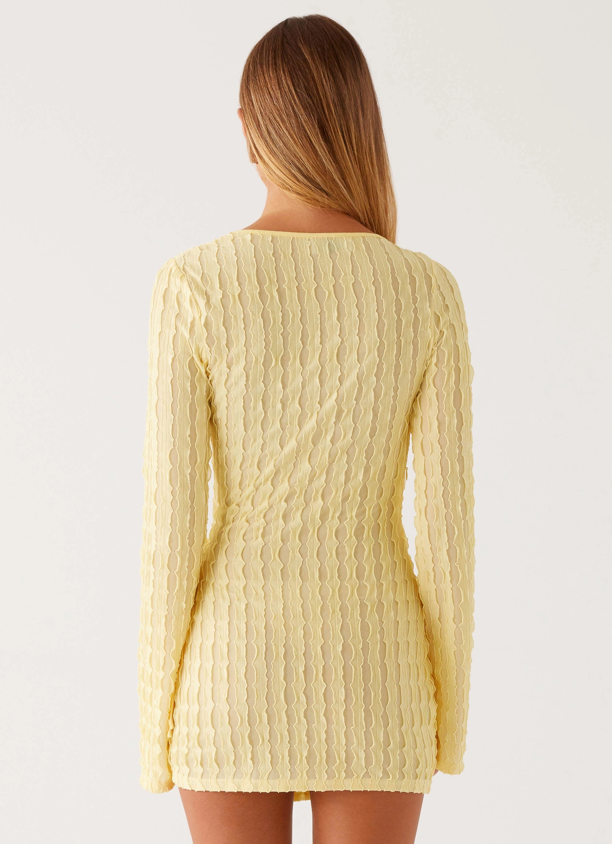 Alfie Mini Dress - Pastel Yellow Easy Comfort Trend Movement