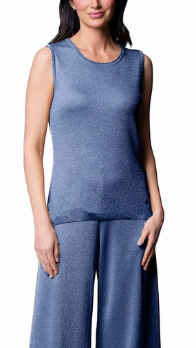 Modern Appeal High-Quality Fabric Tessa Tank Top - Tornado Silver