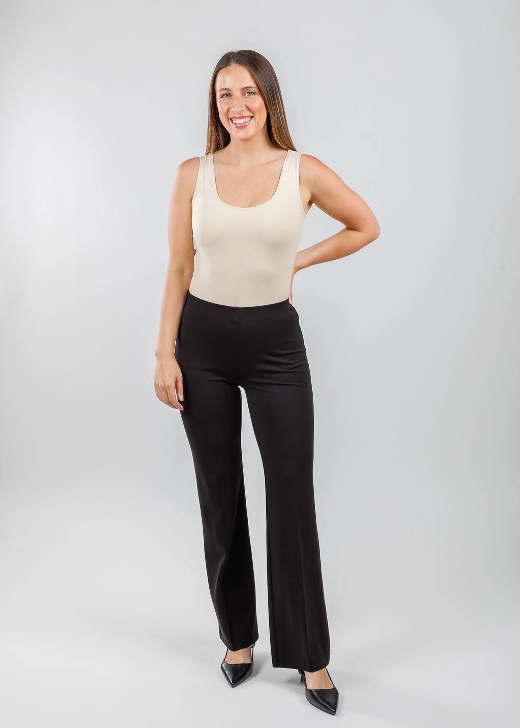 Minimalist Aesthetic Gradient effect The Classic Micro Tank - Pearl