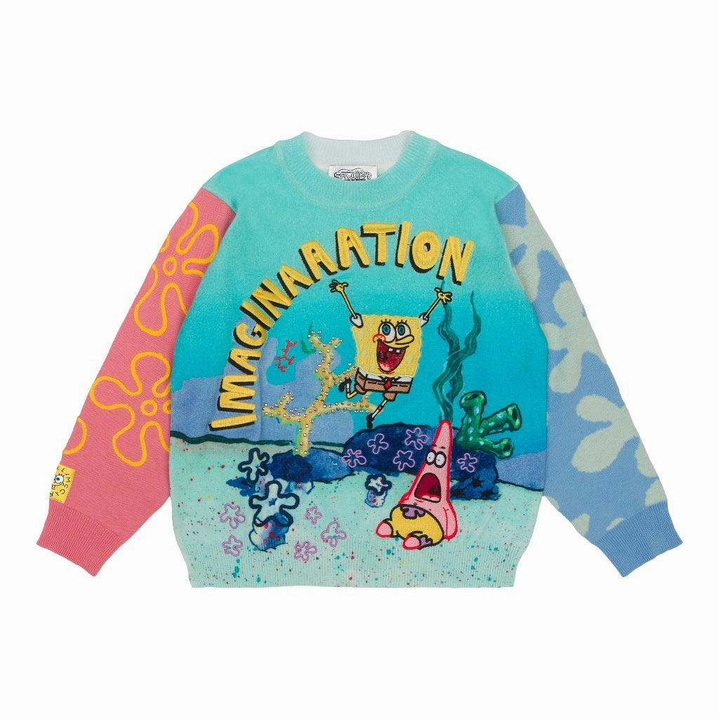 Transition Wear Simple Detail Stella McCartney Kids SpongeBob Knit Sweater