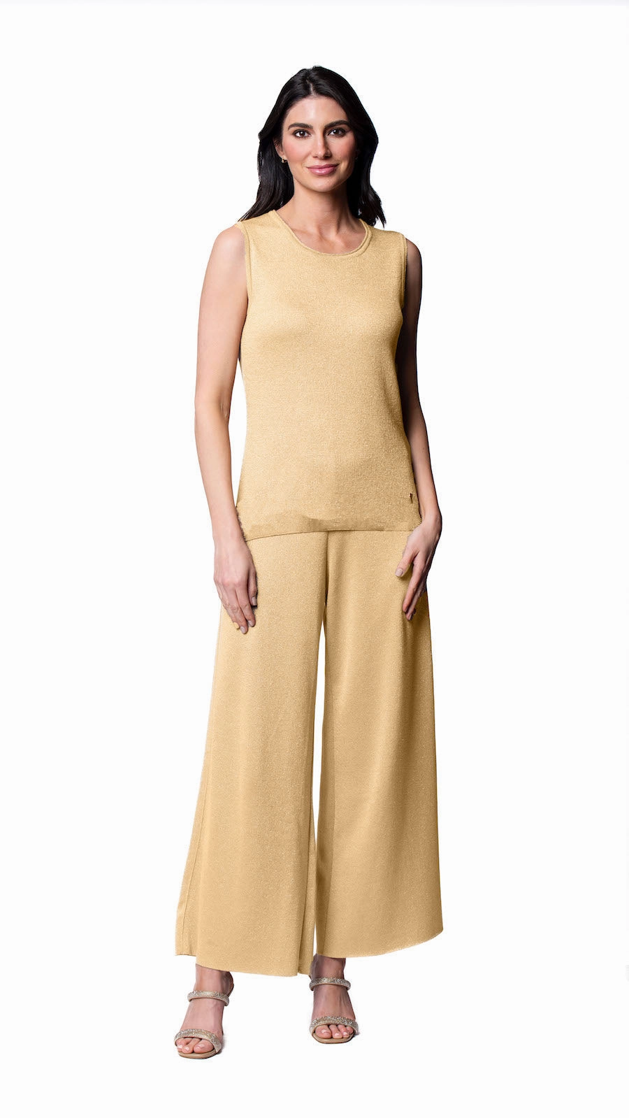 Tessa Tank Top - Golden Sands decorative element Fashionable Layer