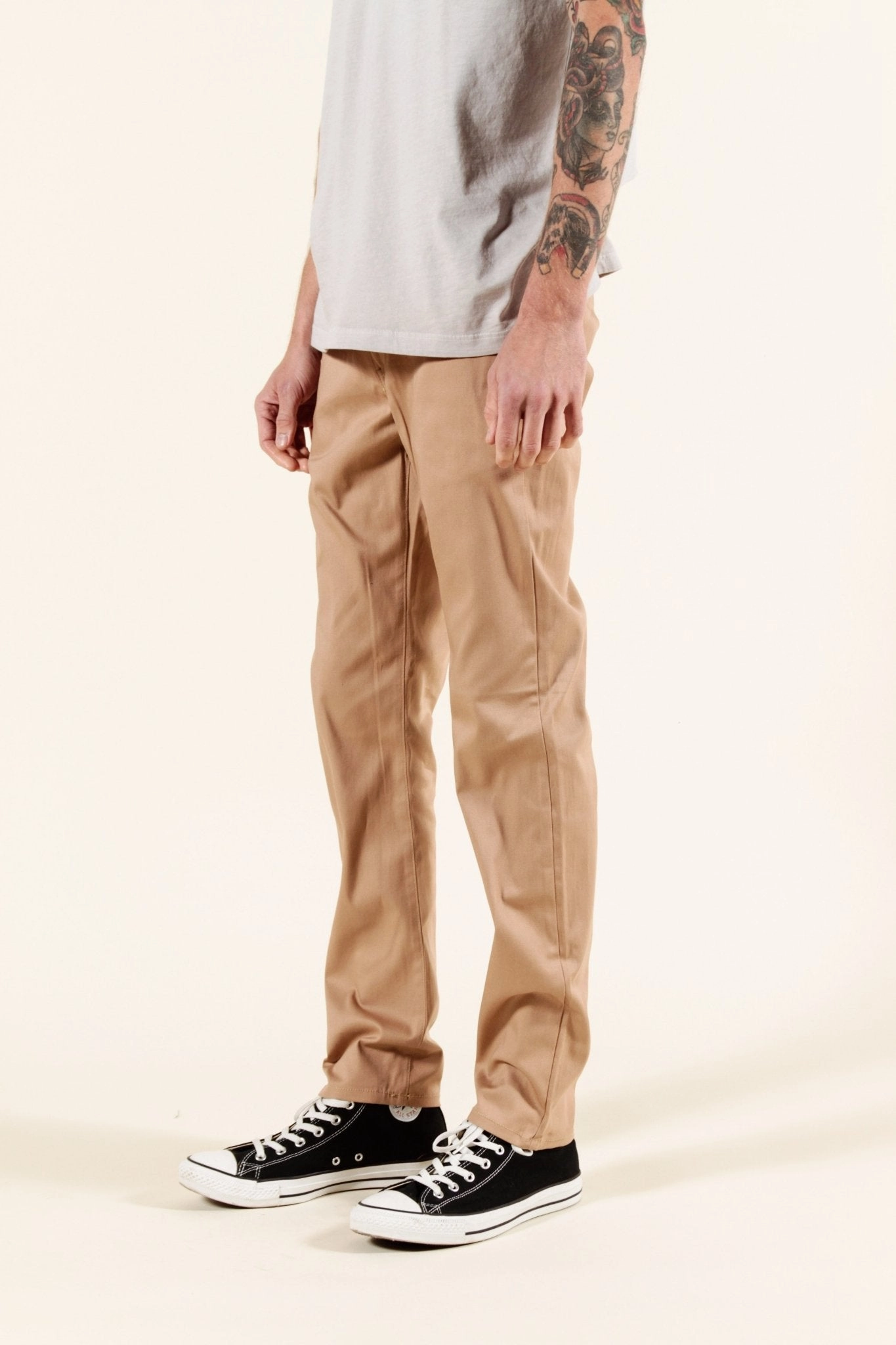 Functional Comfort Wear AbrasionResistant ALMOND | SUMMER CHINO SLIM
