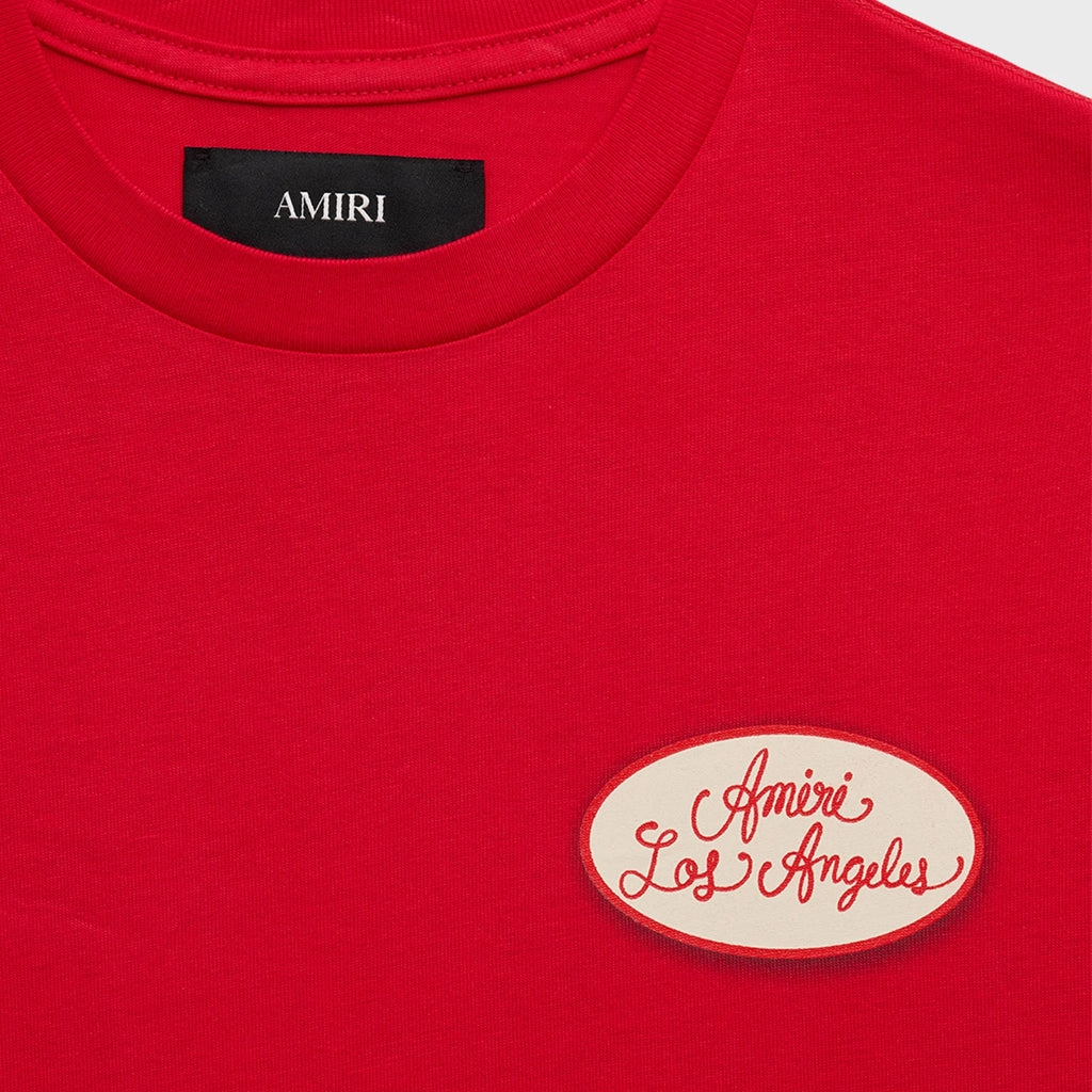 Amiri Kids Station Patch Cotton T-shirt Tight Fit