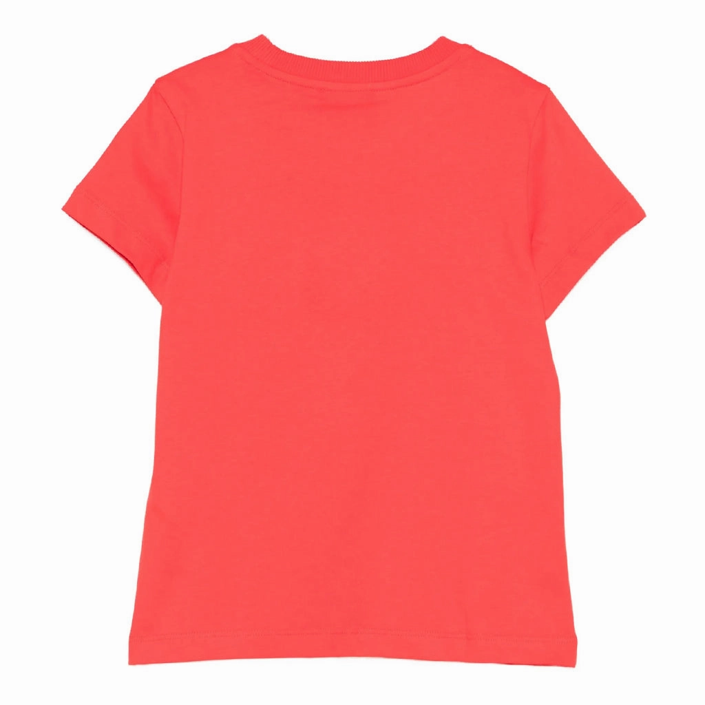 Moschino Kids Teddy Logo T-shirt Active Wear Fit Layered Hem Design