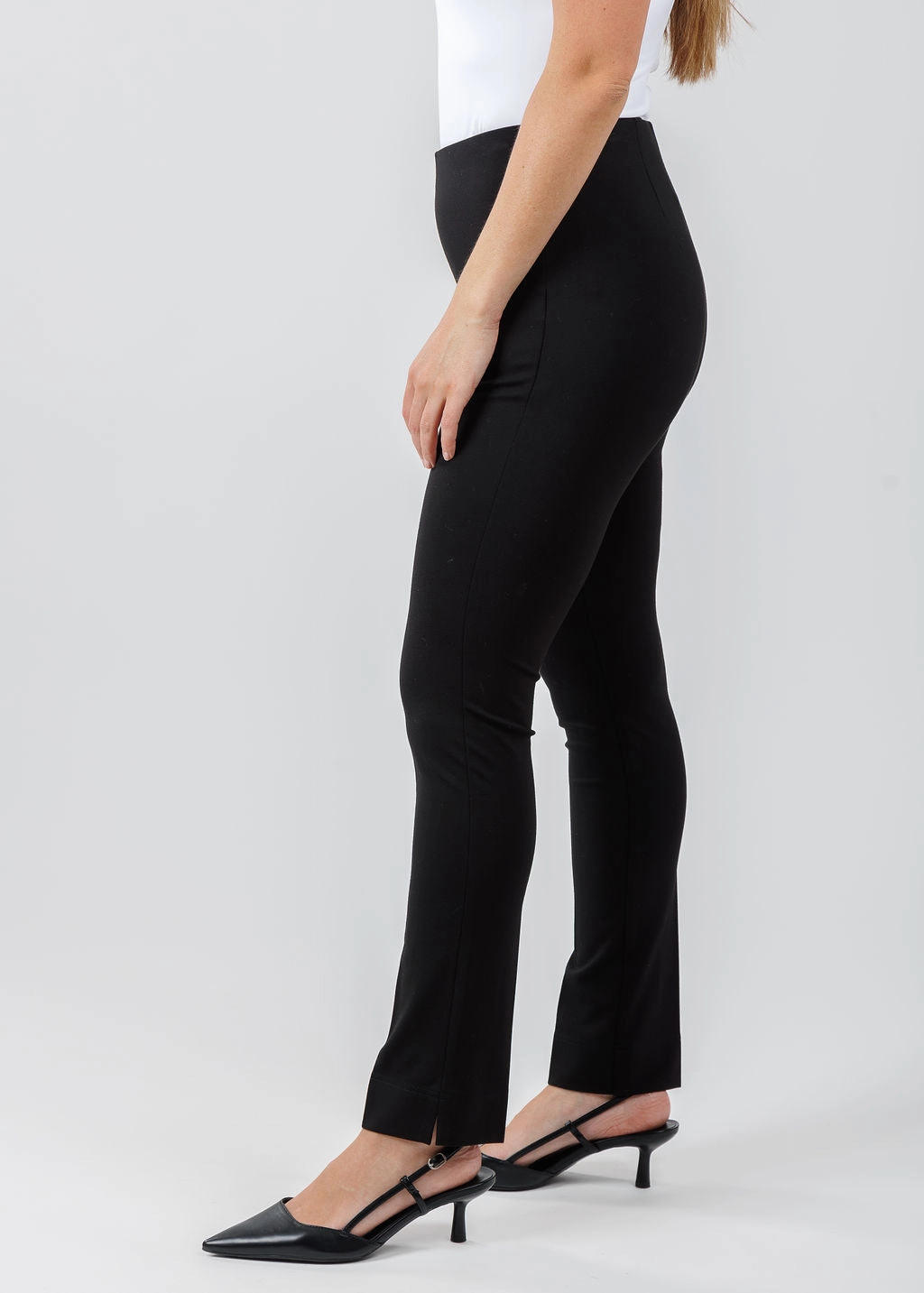 Annie 29" Paramount Knit Pants - Black CompressionSupport