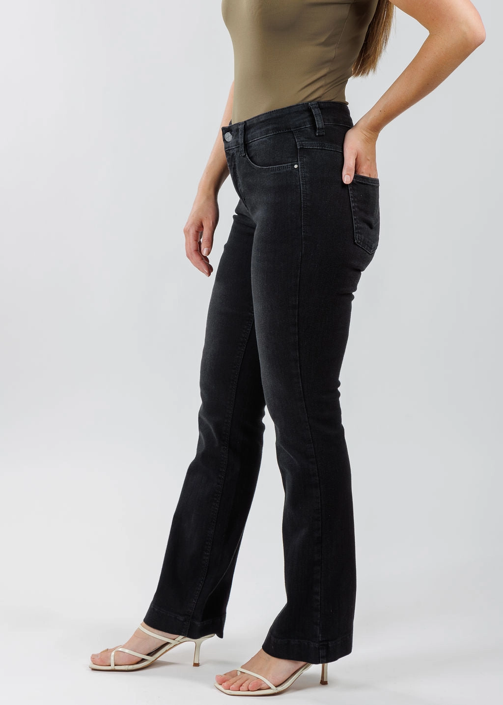 Dream Boot Jeans 32" - Black Used Gusseted Crotch