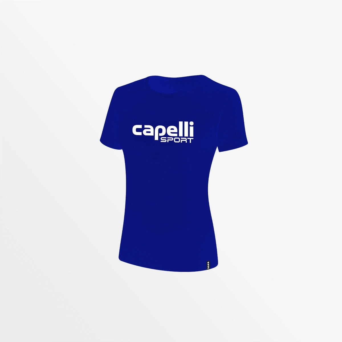 WOMEN'S LOGO TEE W OVERSIZED CENTER LOGO Adjustable Cuff Stretch Blouse