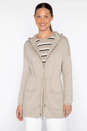 Cozy Knitwear Versatile Wear Doubleknit Anorak