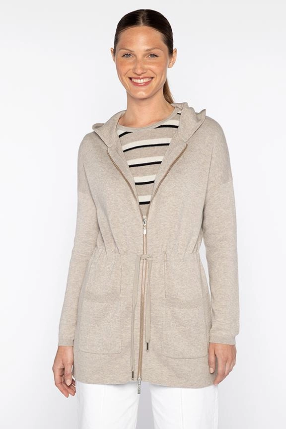 Cozy Knitwear Versatile Wear Doubleknit Anorak