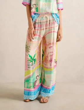 Slim Comfort Core Fit Design Brooklyn Satin Pants