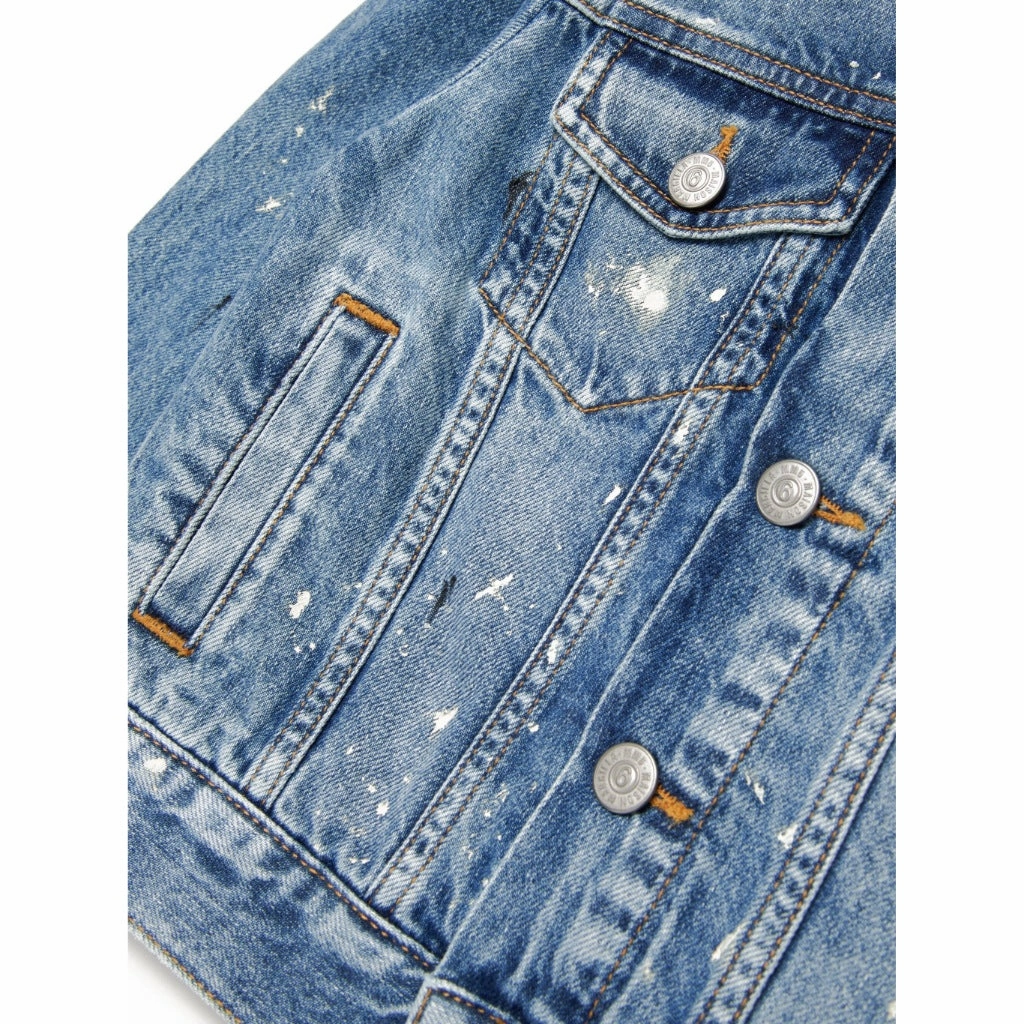 UV Protective Reflective Safety Trim MM6 Kids Denim Jacket