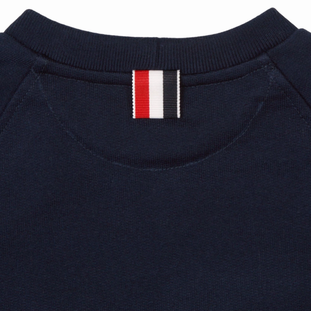 ribbed texture Loopback Jersey 4-Bar Sweatshirt