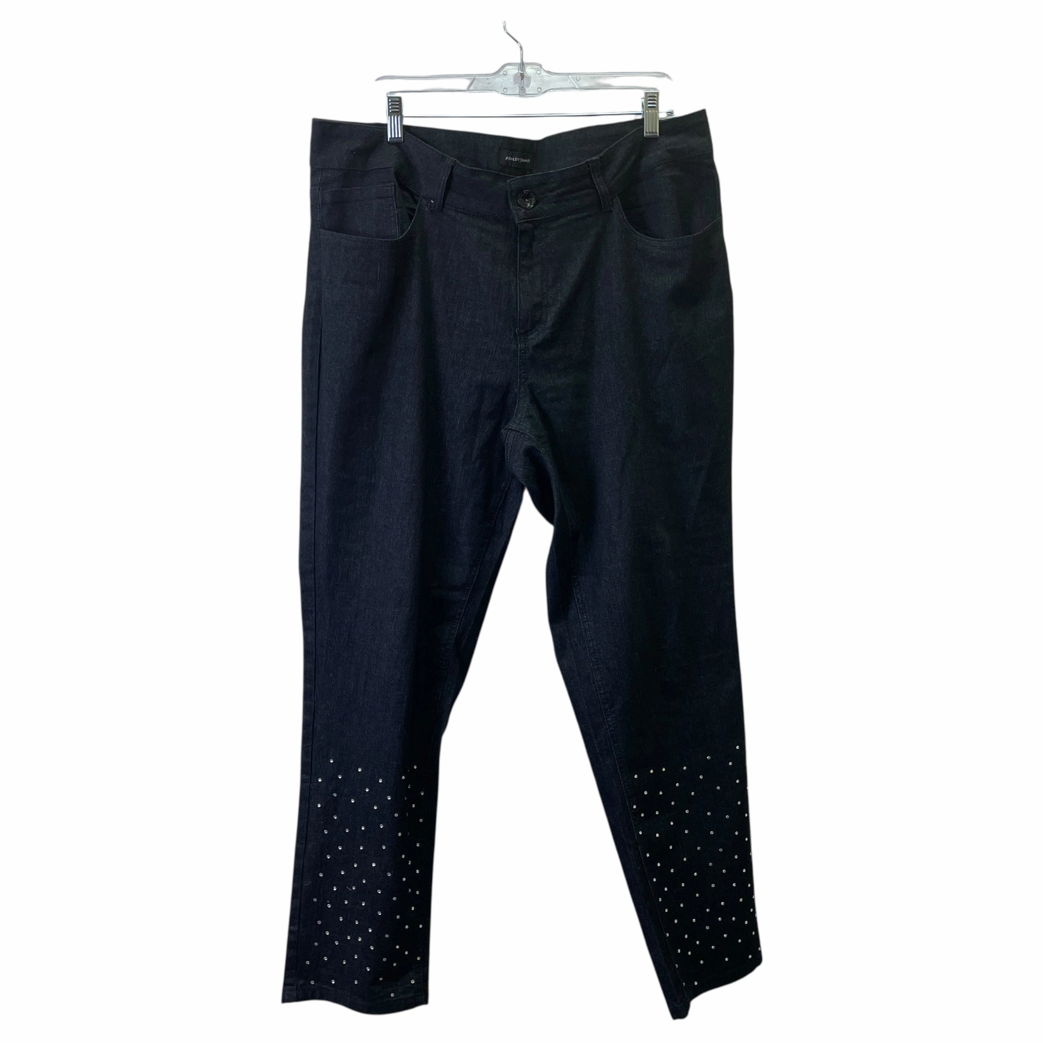 Neutral Look PANTS DRESS by ASHLEY STEWART In BLACK, Size: 16