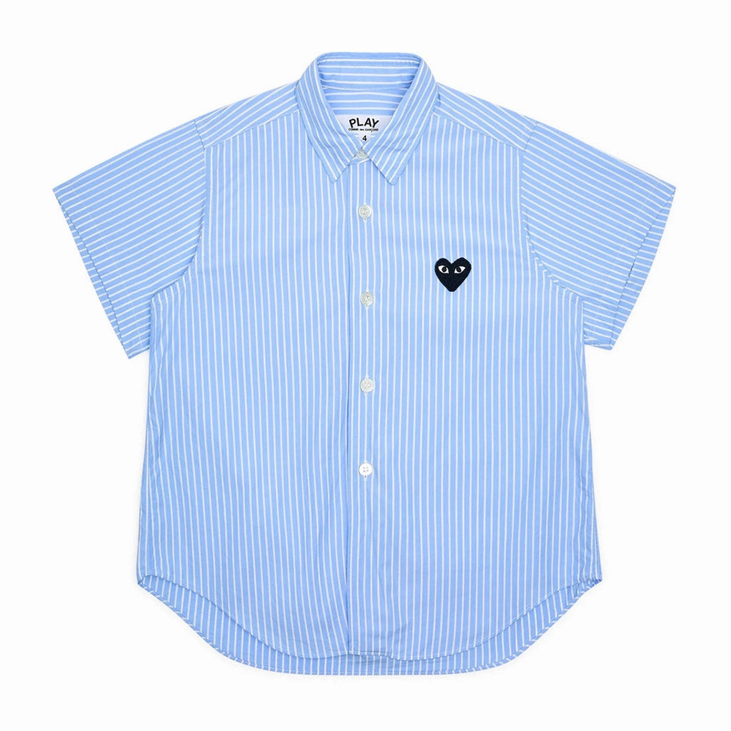 Stretch Fit Top QuickDryTech Comme Des Gar?ons Play Kids Striped Popline Shirt