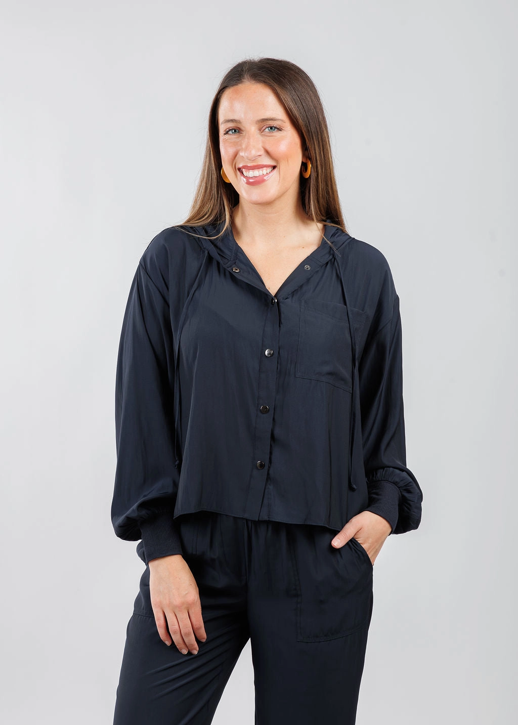 Lightweight Insulation Technology Astrid Hoodie Jacket With Pocket - Nightwatch