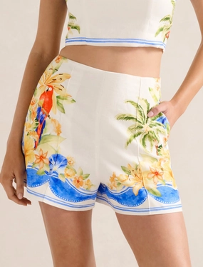 Astrid Linen Shorts Comfortable Layering Compression Support Lining