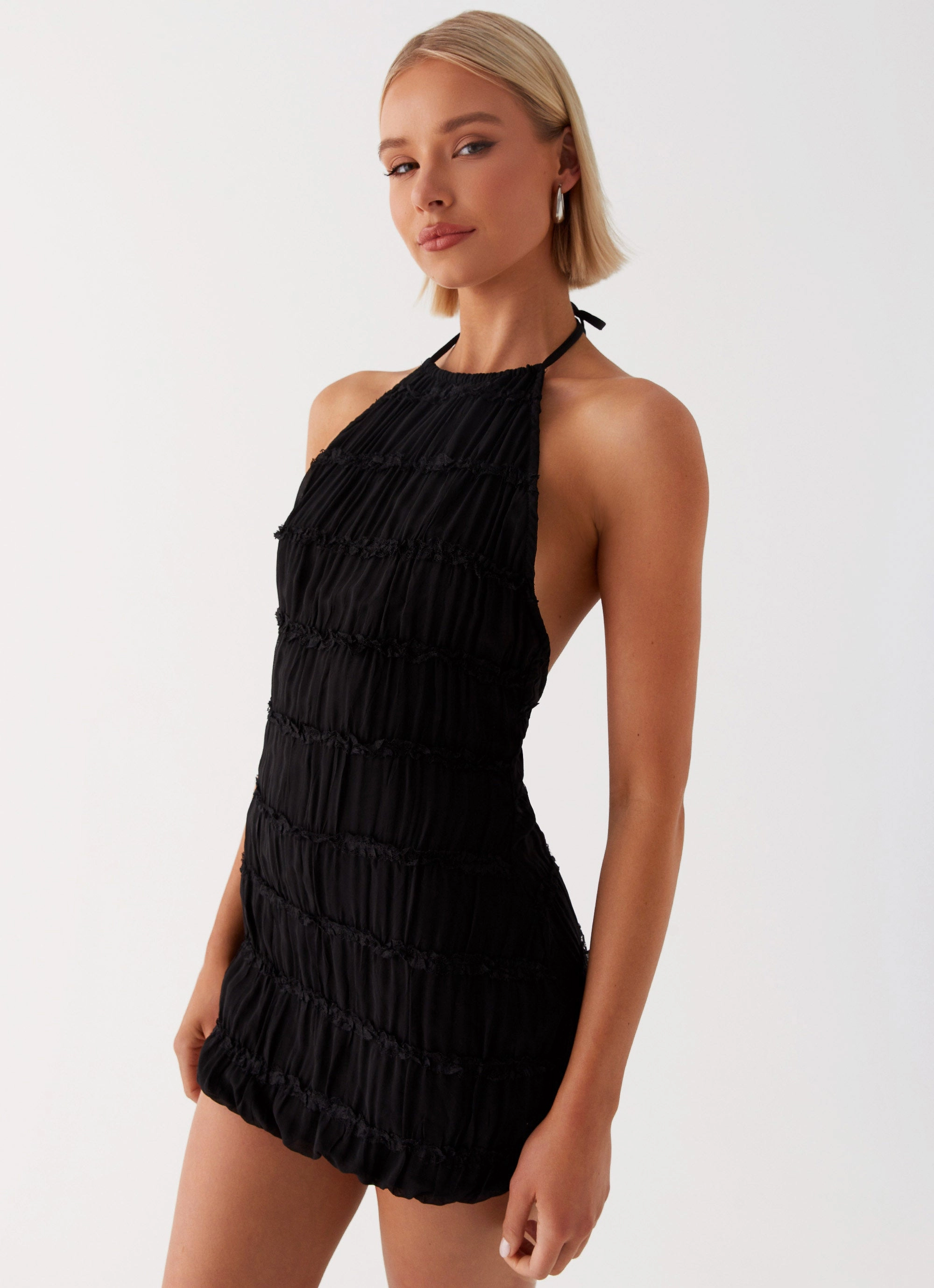Aullie Mini Dress - Black Chic And Comfortable