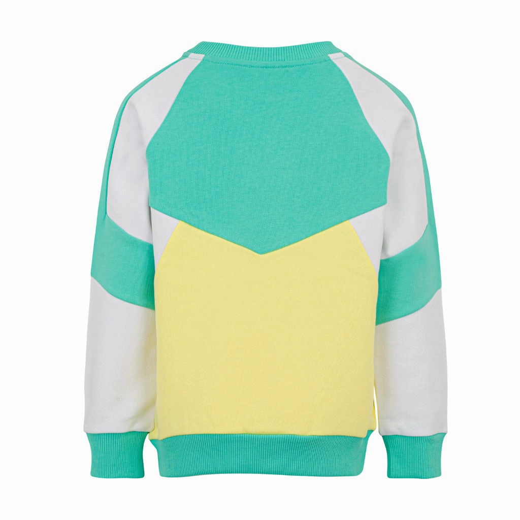 ContrastStitching Balmain Kids Logo Fleece Sweatshirt