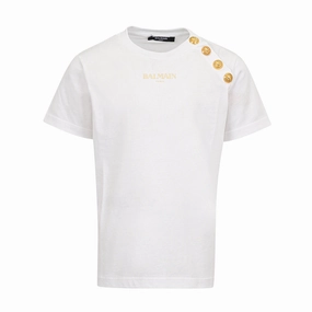 Balmain Kids Logo T-shirt Comfort and Breathable