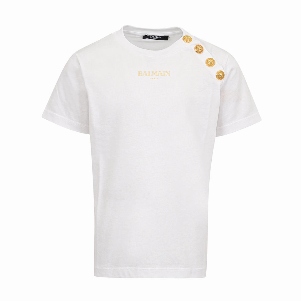 dry cleanable Balmain Kids Logo T-shirt