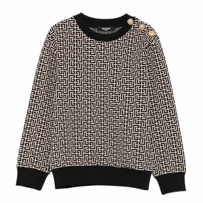 Balmain Kids Sweatshirt Smooth Seam Transition ZeroWastePattern