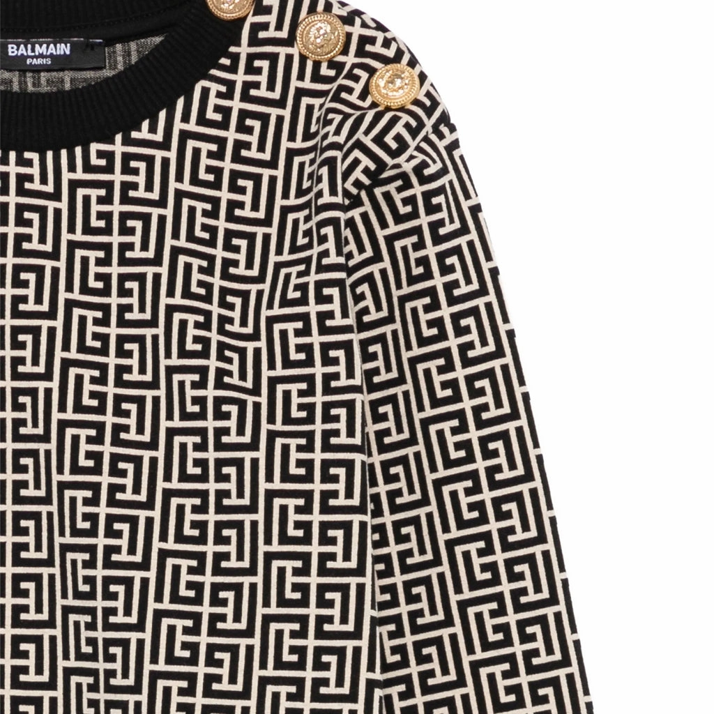 NonRestrictiveCollar Balmain Kids Sweatshirt