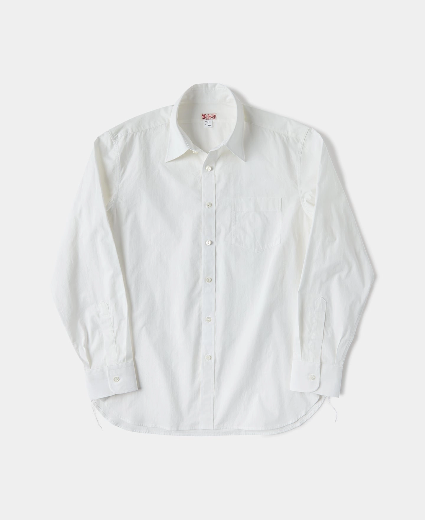 Lot 215 1930s Point Collar Dress Shirt tailored look Smooth Stitch Pattern