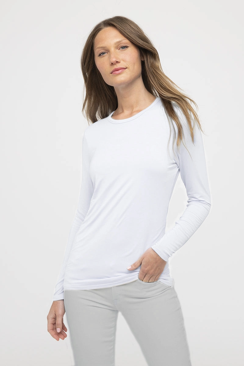 Summer Vibes hypoallergenic Bamboo Long Sleeve Crew
