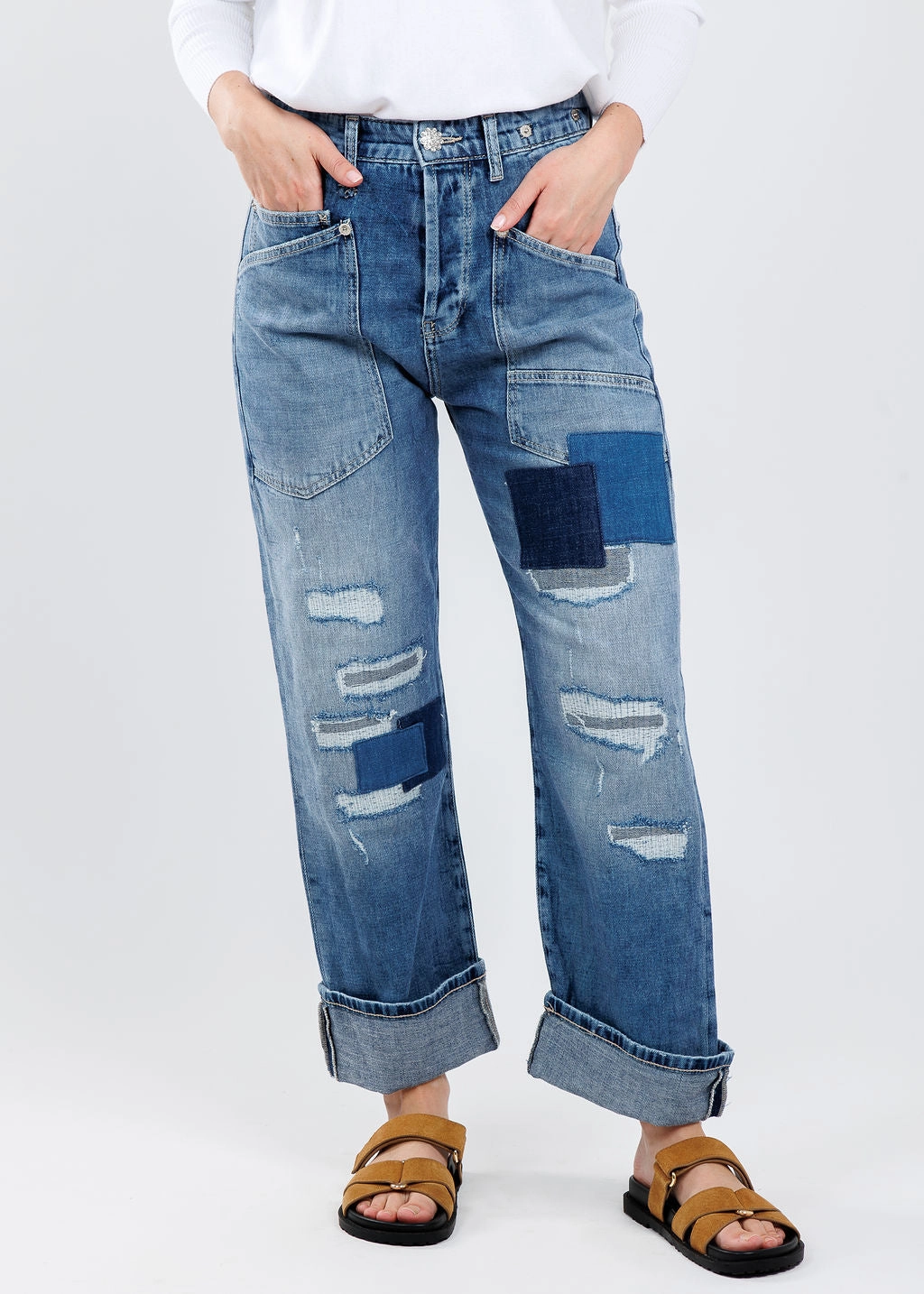 Sport Performance Baggy Straight Jeans