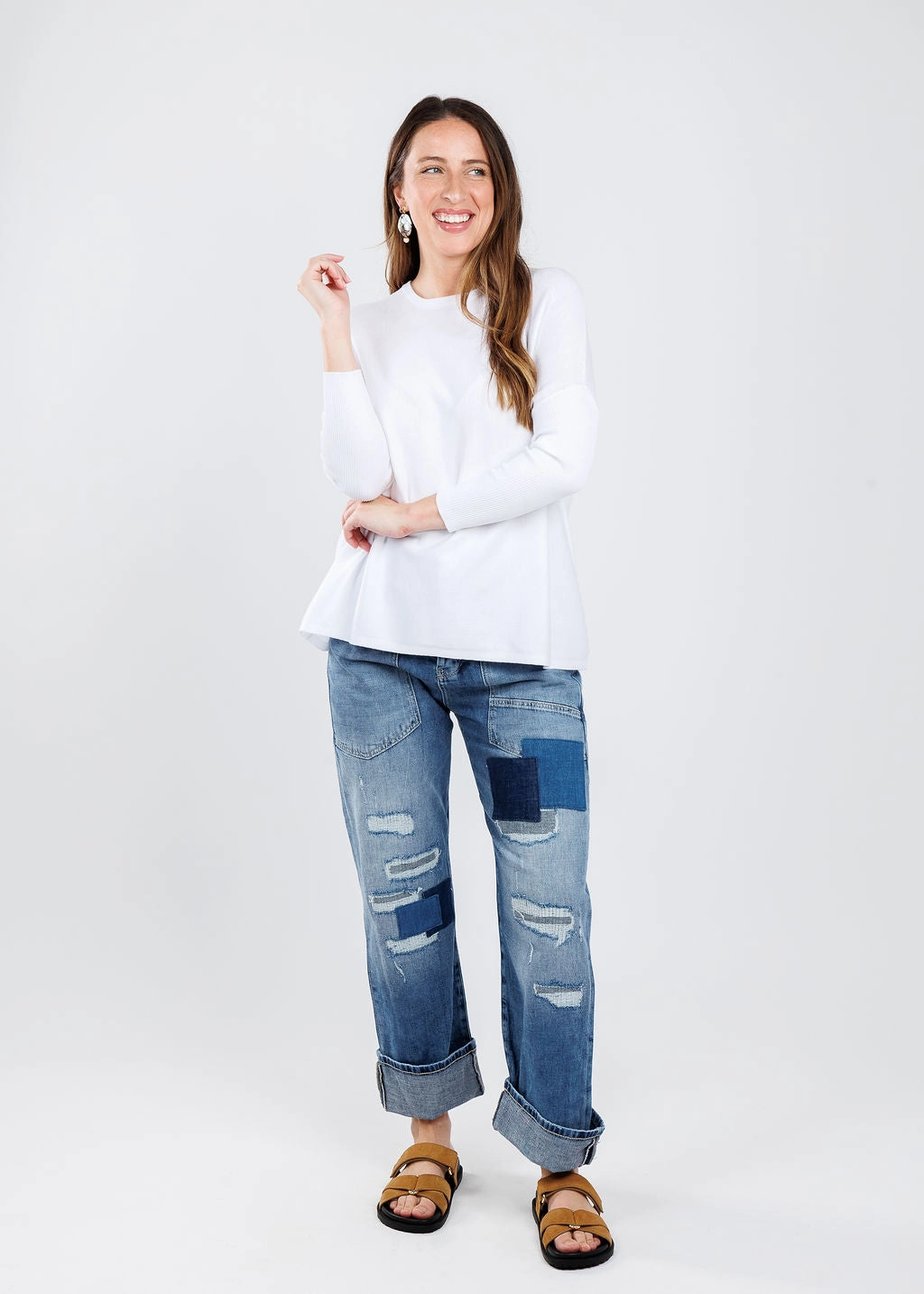 Quality Material Baggy Straight Jeans