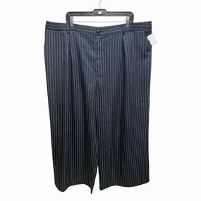 Flexible Waistband Timeless Appeal Pinstripe Pants Wide Leg By Cider In Striped Pattern, Size: 4x