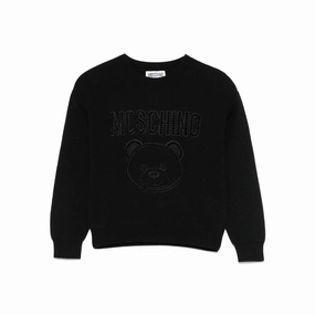 Moschino Kids Teddy Logo Sweater Crisp Clean Fit