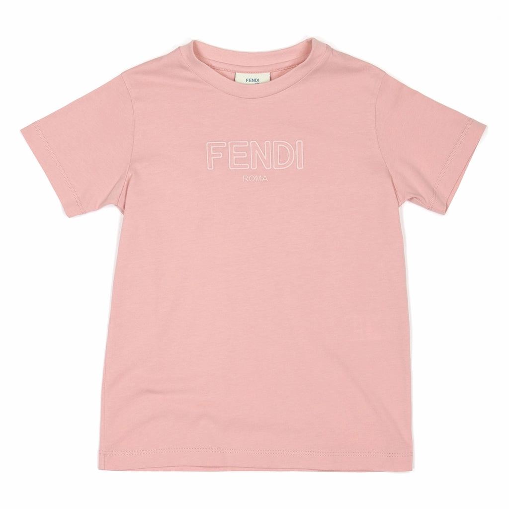 Fendi Kids Logo Print T-shirt Anti-pilling